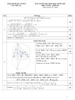 Đáp án HSG Toán học lớp 10 trại hè Hùng Vương 2015 - Học Toàn Tập