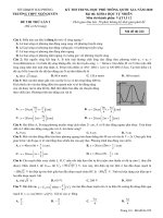 Đề thi thử THPT Quốc gia năm 2020 môn Vật lý trường THPT Ngô Quyền, Thành Phố Hải Phòng lần 1 mã đề 222 - Học Toàn Tập