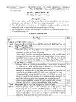 Đáp án tốt nghiệp THPT Quốc Gia môn Lịch sử KPB 2007-2008 lần 2 - Học Toàn Tập