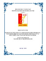 Đánh giá sự hài lòng của khách hàng đối với dịch vụ ngân hàng điện tử tại ngân hàng tmcp đầu tư và phát triển việt nam chi nhánh nam định 