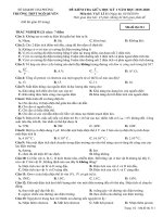 Đề thi kiểm tra giữa kỳ học kì 1 môn Vật lí lớp 11 trường THPT Ngô Quyền, Sở GD&ĐT Hải Phòng 2019-2020 - Học Toàn Tập