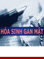 HÓA SINH hệ THỐNG GAN mật (hóa SINH lâm SÀNG) 