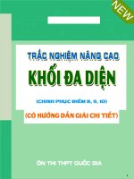 Trắc nghiệm nâng cao khối đa diện