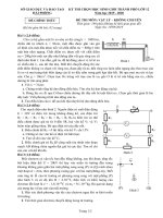 Đề thi HSG thành phố lớp 12 TP Hải Phòng môn Vật lí Bảng Không chuyên 2019-2020 - Học Toàn Tập