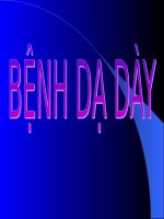 BỆNH dạ dày (GIẢI PHẪU BỆNH) (chữ biến dạng do slide dùng font VNI times, tải về xem bình thường) 