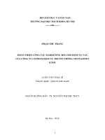 Hoàn thiện công tác marketing mix cho dịch vụ vas của công ty cổ phần dịch vụ truyền thông vietnamnet icom 