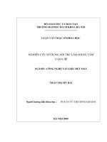 Nghiên cứu sử dụng sợi tre làm khăn tắm cao cấp