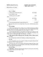 Đáp án HSG Ngữ văn đề số 1 lớp 8 huyện Sa Pa, Lào Cai 2012-2013 - Học Toàn Tập