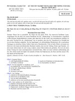 Đề thi tốt nghiệp THPT Quốc Gia môn Tiếng Đức 2013-2014 mã đề 864 - Học Toàn Tập