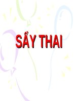 SẨY THAI (sản PHỤ KHOA) 