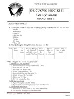 Đề cương học kì 2 lớp 11 ngữ văn Trường THPT Xuân Đỉnh, Sở GD&DT Hà Nội niên khóa 2018-2019 - Học Toàn Tập