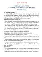 giáo án chủ đề 1 môn Ngữ văn 7 chuẩn