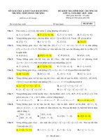 Đề kiểm tra 1 tiết HK2 lớp 12 năm 2019-2020 môn Toán (Hình học) - THPT Đoàn Thượng (có đáp án)