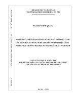 Nghiên cứu xây dựng bài giảng điện tử môn học cung cấp điện Hệ cao đẳng nghề Chuyên ngành điện công nghiệp tại trường Đại học Sư phạm kỹ thuật Nam Định