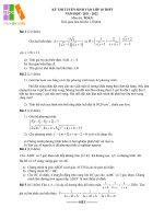 Đề thi thử tuyển sinh vào lớp 10 THPT môn Toán năm 2021 - 2022 lần 1 do thuvientoan.net biên soạn