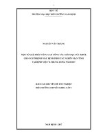 Một số giải pháp nâng cao công tác giáo dục sức khỏe cho người bệnh mắc bệnh phổi tắc nghẽn mạn tính tại bệnh viện 74 trung ương năm 2017 