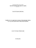 Nghiên cứu các hợp chất có hoạt tính sinh học trong cây ngải tiên HEDYCHIUM CORONARIUM KOENIG