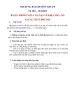 Nội dung học tập môn GDCD khối 8 tuần 22, 23 năm học 2020 - 2021