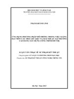 Ứng dụng phương pháp mô phỏng trong việc giảng dạy môn cấu trúc dữ liệu và giải thuật tại trường Cao đẳng xây dựng công trình đô thị
