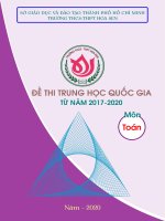 Đề thi thử THPT quốc gia