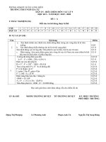 Đáp án đề thi học kì 1 môn vật lí lớp 9 trường THCS Ngô Gia Tự, phòng GD&ĐT Long Biên, Hà Nội 2019-2020 - Mã đề 1A - Học Toàn Tập