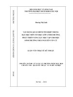 Vận dụng quan điểm tích hợp trong dạy học môn tin học lớp 6 theo hướng phát triển năng lực học tập cho học sinh trường THCS Nguyễn Văn Cừ