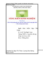 skkn một số biện pháp giúp học sinh lớp 10 phát triển kĩ năng nghe hiểu) ( theo chương trình chuẩn) 