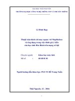 Thuật toán đánh chỉ mục ngược với mapreduce và ứng dụng trong việc đánh giá ý kiến của học sinh hòa bình trên mạng xã hội 