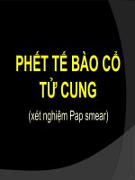 PHẾT tế bào cổ tử CUNG (sản PHỤ KHOA) 