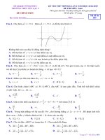 Đề thi thử THPT Toán học 2019 Trường Yên Lạc 2, Vĩnh Phúc lần 1 mã đề 004 - Học Toàn Tập