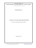 B splines và ứng dụng trong thiết kế hình học 