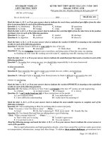 Đề thi Đề thi thử THPT quốc gia môn Tiếng Anh liên trường TP Vinh, Nghệ An lần 1 mã đề 412 - Học Toàn Tập