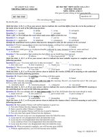 Đề thi thử THPT Quốc Gia 2019 Tiếng Anh Lý Thái Tổ Bắc Ninh lần 1 mã đề 357 - Học Toàn Tập