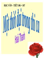 slide bài giảng ngữ văn 11 tiết 107 một thời đại trong thi ca 