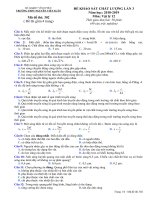 Đề thi KSCL lớp 12 Vật lí Nguyễn Viết Xuân, Vĩnh Phúc 2019 lần 3 - Mã đề 302 - Học Toàn Tập