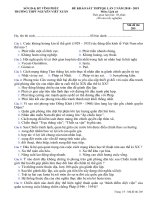 Đề thi KSCL lớp 12 Lịch sử Nguyễn Viết Xuân, Vĩnh Phúc 2019 lần 3 - Mã đề 205 - Học Toàn Tập
