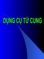 DỤNG cụ tử CUNG (sản PHỤ KHOA) (chữ biến dạng do slide dùng font VNI times, tải về xem bình thường) 