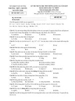 Đề thi thử THPT Quốc Gia Hóa học 2019 trường Nguyễn Trãi, Hải Dương lần 1 mã đề 501 - Học Toàn Tập