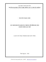 Xác định độ dài khoảng trong mô hình dự báo chuỗi thời gian mờ 