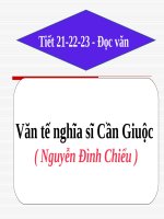 slide bài giảng ngữ văn 11 tiết 22 văn tế nghĩa sĩ cần giộc tiếp 