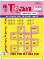 Tạp chí toán tuổi thơ 2 kỳ số 135 và 136
