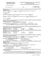 Đề thi Đề thi thử THPT quốc gia môn Tiếng Anh liên trường TP Vinh, Nghệ An lần 1 mã đề 408 - Học Toàn Tập