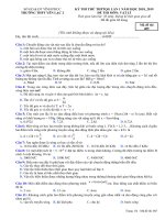 Đề thi thử THPT Vật lí 2019 Trường Yên Lạc 2, Vĩnh Phúc lần 1 mã đề 485 - Học Toàn Tập