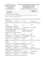 Đề thi thử THPT Quốc Gia Hóa học 2019 trường Nguyễn Trãi, Hải Dương lần 1 mã đề 508 - Học Toàn Tập