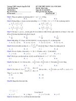 Đề thi thử THPT Quốc Gia Toán học 2019 trường Nguyễn Trãi, Hải Dương lần 1 mã đề 209 - Học Toàn Tập