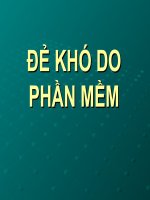 ĐẺ KHÓ DO PHẦN mềm (sản PHỤ KHOA) (chữ biến dạng do slide dùng font VNI times, tải về xem bình thường) 