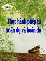 slide bài giảng ngữ văn 10 tiết 45 thực thành phép tu từ hoàn dũ và ăn du 