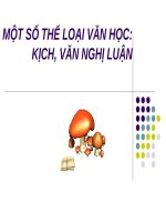 slide bài giảng ngữ văn 11 tiết 109 một số thể loại văn học kịch văn nghị luận 