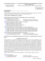 Đề thi tốt nghiệp THPT Quốc Gia môn Tiếng Đức 2013-2014 mã đề 247 - Học Toàn Tập