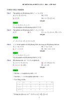 Đề kiểm tra 45 phút HK2 môn Toán lớp 10 (có đáp án)